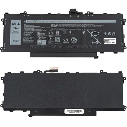фото, Оригінальна батарея для ноутбука DELL GT6TK (Latitude 9440 2-in-1) 11.55V, 60W, Black