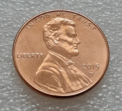 фото, (8123 ря) 1 цент 2015 D США
