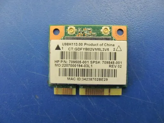 №120-6 Wi-Fi адаптер RTL8188EE 709505-001 для HP Pavilion 15-n оригінал З аукціону