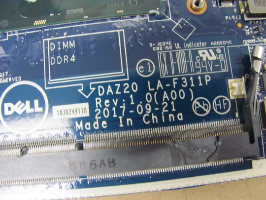 696-5 материнська плата DAZ20 LA-F311P SR3L9  i5-8350U  для Dell Latitude E7290 7390  оригінал в Україні