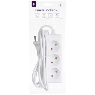 Сетевой удлинитель 2E 3 розетки, 3м (2E-U03M3) З аукціону
