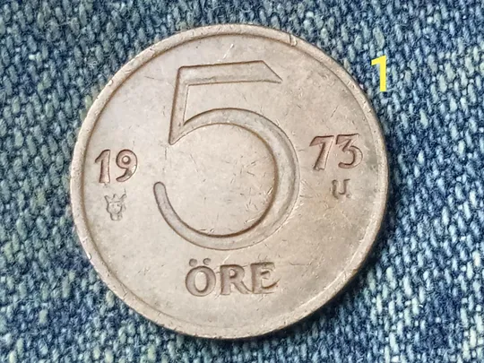 Швеция, 5 эре (1973 г.) Ціна