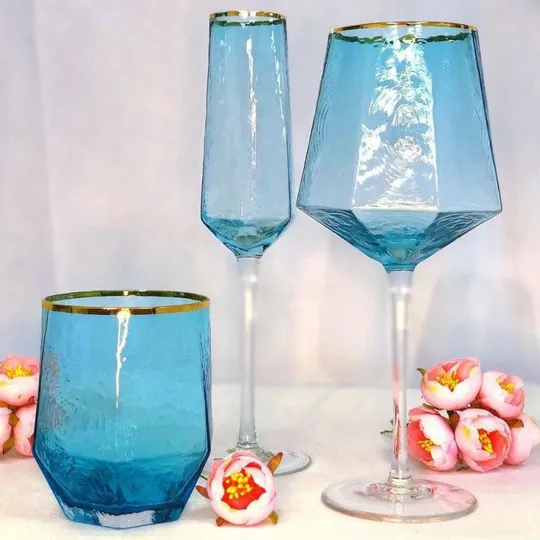 Бокал для шампанского OLens Бирюза GXF01A-B-gd 180 мл З аукціону