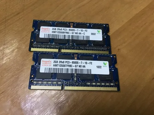 4GB 2+2 Оперативна память hynix 2gb 2rx8 pc3-8500s-7-10-f2 Ціна