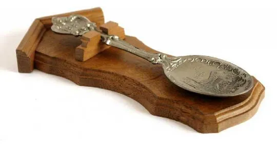 Подарунок на олов'яне весілля   (10 років шлюбу) - декоративні олов'яні ложки   (пара) З аукціону