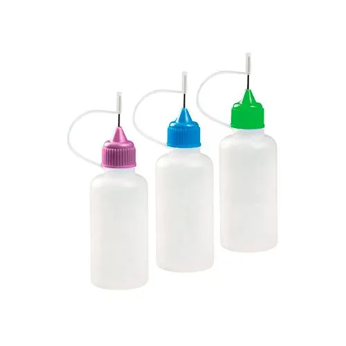 Бутылочка пластиковая 5шт 30мл с металлическом носиком и колпачком З аукціону