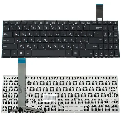 фото, Клавіатура для ноутбука ASUS (X570 series) rus, black, без фрейма