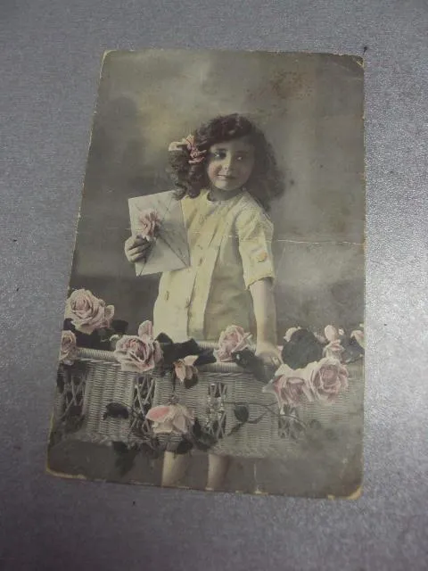 открытка  девочка с конвертом медынь 1917 №1537 Ціна