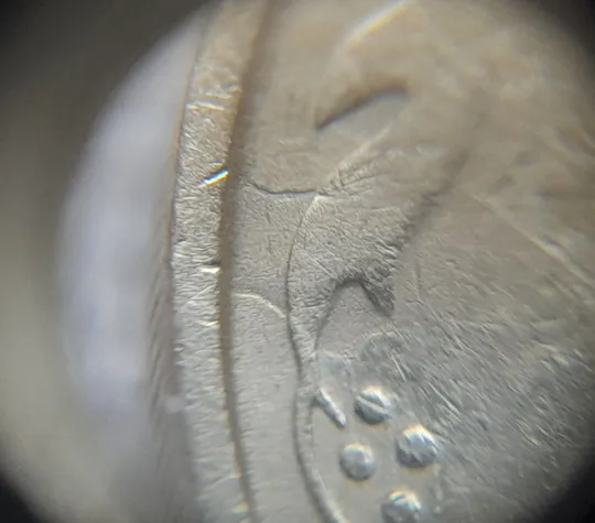 (7431) 50 копійок 1992 1АГм розшарування на реверсі (борозда) (50 копеек 1992 брак) Інтернет-аукціон