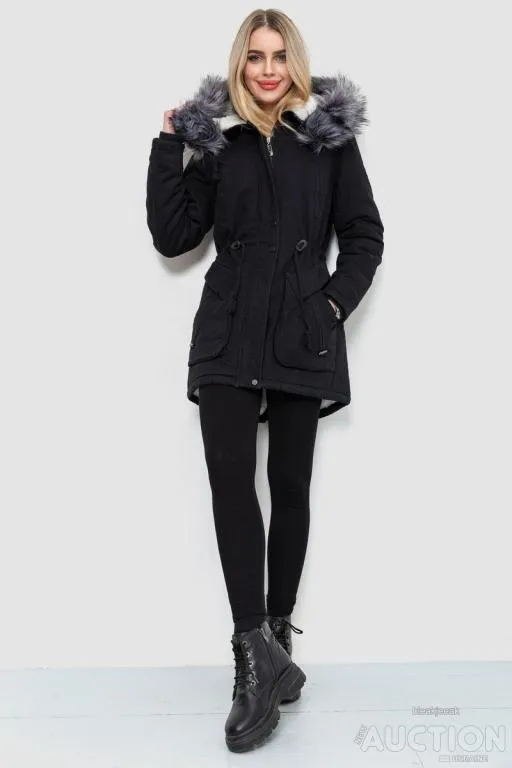 Купити Парка женская зимняя, цвет черный, 244R805