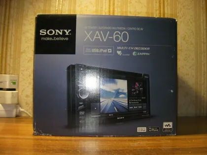 фото, НОВА Автомагнітола / Мультимедіа Ресивер Sony XAV-60 6.1" 2-DIN USB CD/DVD/MP3/WMA/AAC/DivX/MPEG-4 Роз'єм для iPhone США