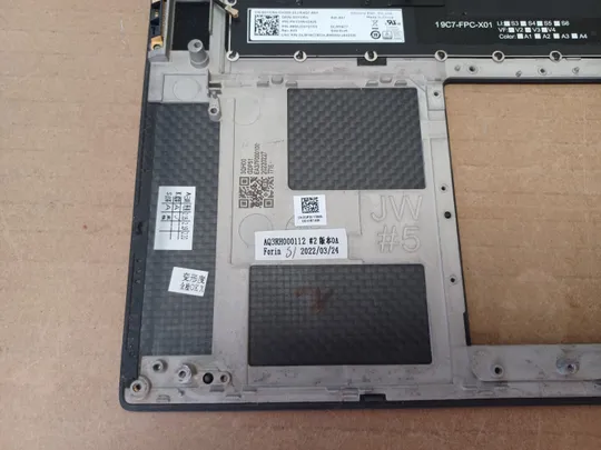 номер1051-6 корпус кришка 0TJP2V AQ3RH000112 з клавіатурою 0DYC5H PK33RH2A20  для Dell XPS 15 9500 9510 PRECISION 5550 5560 Палмрест корпус топкейс Верхня панель палмрест cover-C оригінал Де купити