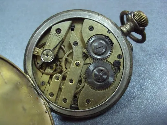 часы карманные langendorf cylinder 10 steine серебро №34 (№12) Інтернет-аукціон
