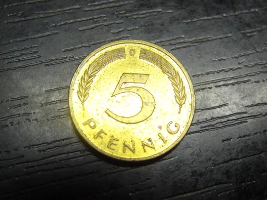 Купити 5 пфенігів ФРН 1991 D