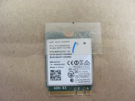 номер0609-21 WI-FI модуль 8260NGW 806722-001 для HP EliteBook ZBOOK 15 G3  оригінал Ціна