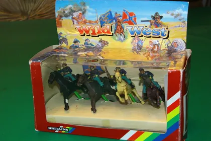 фото, КАВАЛЕРІЯ СОЮЗУ ПІВНІЧНИХ ШТАТІВ кавалеристы BRITAINS 54мм Англія  НАБІР №7401