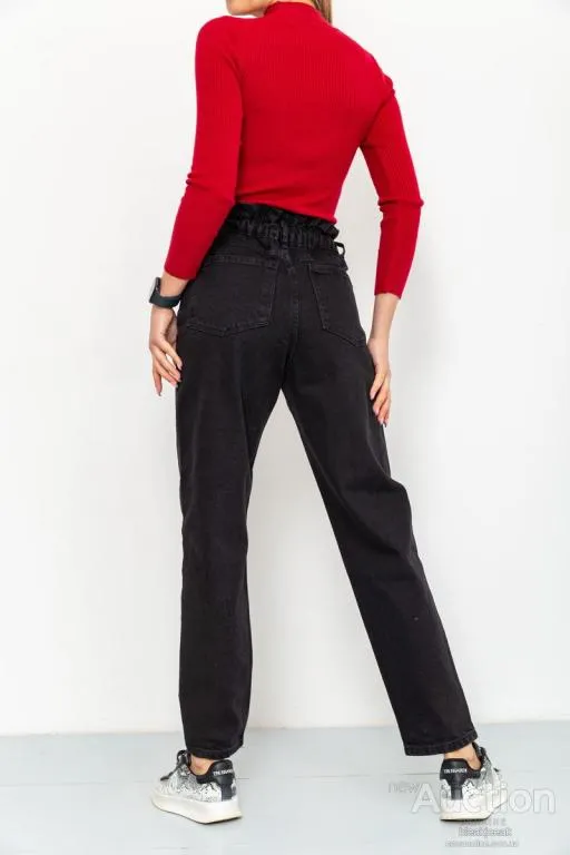 Джинсы женские демисезонные, цвет черный, 164R3410 Продаж