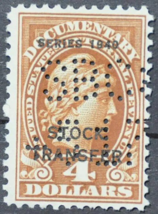 CША Непочтовые stock transfer 1940 Ціна
