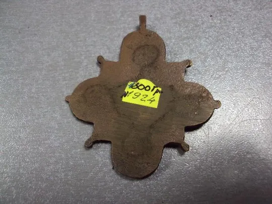 Крест нательный крестик Богородица и святые бронза размер 56 х 52 мм (№1924) Де купити