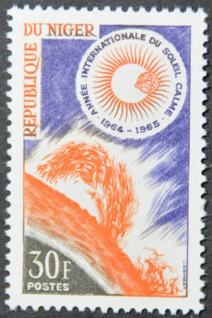 фото, Нигер Космос Астрономия Год спокойного Солнца 1964