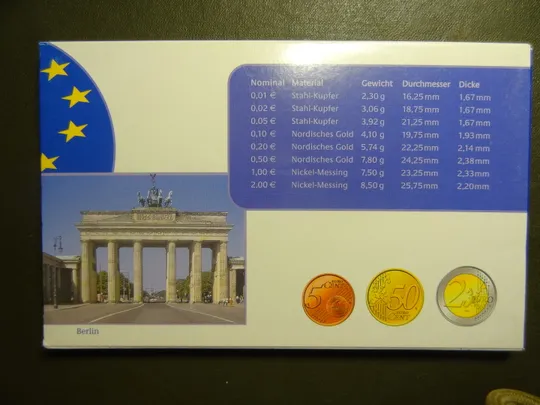 Комплект євромонет Німеччини 2003 A (повний комплект) UNC Продаж