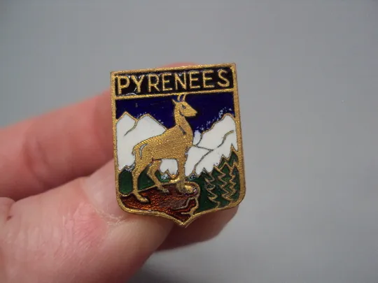 Знак фрачник герб Pyrenees горы Пиренеи Піренеї лот 2 шт №16595 З аукціону