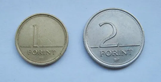 Купити 1 ФОРИНТ 1993 г. и 2 ФОРИНТА 1996 г. = ВЕНГРИЯ