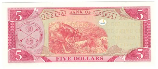 Купити 5 доларів 2009 року UNC Ліберія