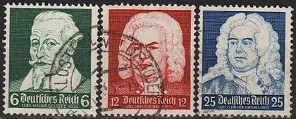 фото, 1935 - Рейх - Композитори Mi.573-75 _3.0 €