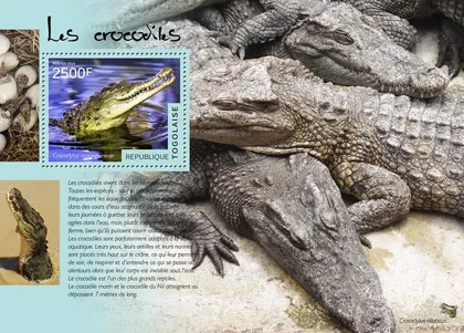 фото, Того-Крокодилы-2014. Чистый полный красивый комплект. MNH.
