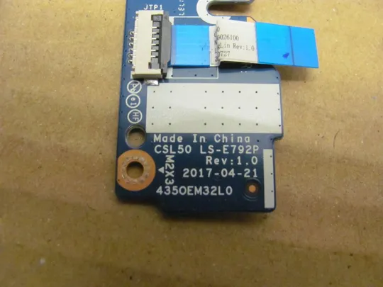 номер0118-37 плата кнопки тачпаду, Плата керування кнопками тачпада, Плата комутації кнопок тачпада CSL50 LS-E792P для HP Compaq 250 G6, 255 G6, Pavilion 15-bs, 15-bw оригінал Продаж