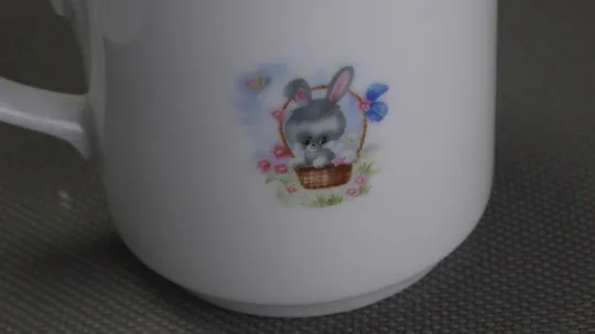 Набір дитячий Тарілка Чашка Песик порцеляна старий посуд Німеччина Bavaria Вживане Характеристики