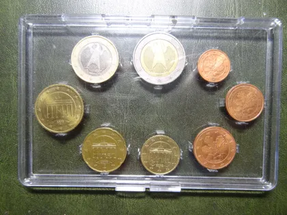 фото, Комплект євромонет Німеччини 2002 D (повний комплект)