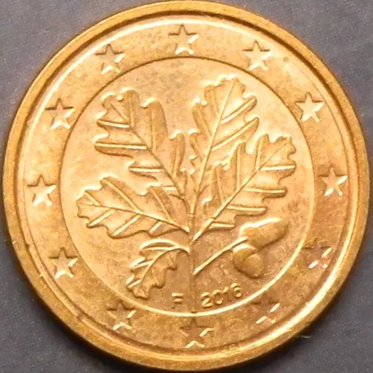 1 євроцент 2016 F Німеччина Ціна