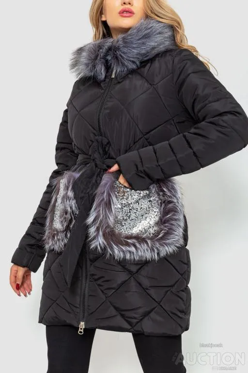 Куртка женская, цвет черный, 235R6235 З аукціону