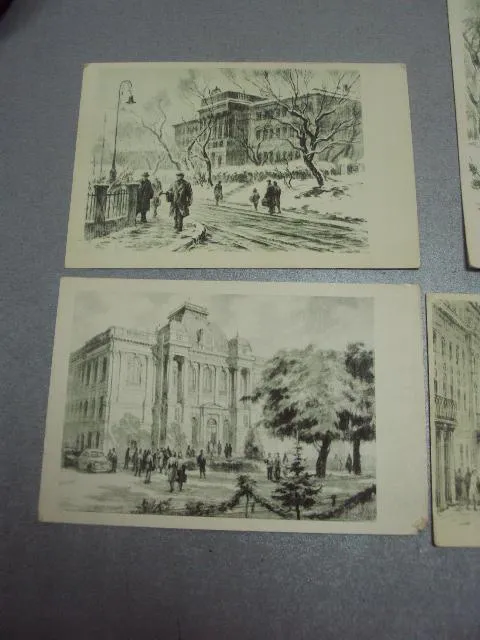 Купити открытка львов 1956 бунов лот 4 шт №4593