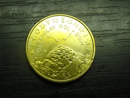 фото, 50 євроцентів Словенія 2007 UNC