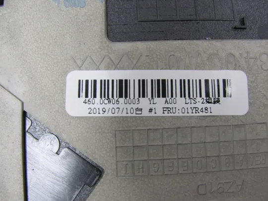 номер0251-15  Кришка панель палмрест 460.0CW06.0003 01YR481 для Lenovo Thinkpad T580 P52S оригінал Торговий майданчик