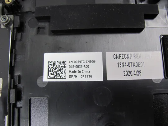 679-9 Кришка панель палмрест клавіатура 0R79TG 13N4-0TA0E01  робоча  для  Dell Inspiron G7 7500  оригінал Характеристики