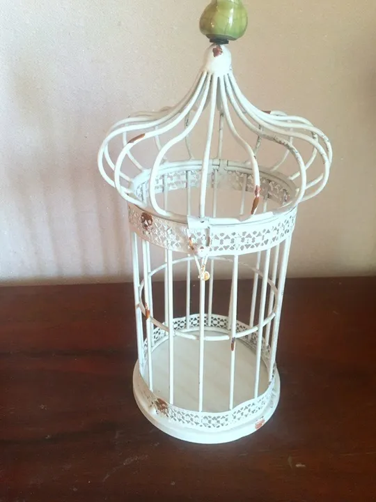 Декоративна металева клітка вінтажного вигляду (32см) Ціна