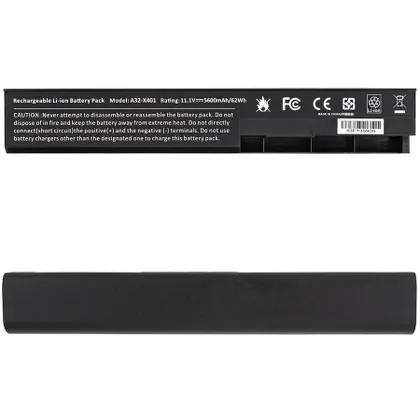 фото, Батарея для ноутбука ASUS A32-X401 (S301, S401, S501, X301, X401, X501 series) 10.8V 5600mAh Black (LG/ Samsung/ Sanyo)