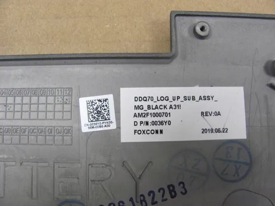 767-2 Кришка панель палмрест 0036Y0 AM2F1000701  для Dell Alienware Area 51m  оригінал Характеристики