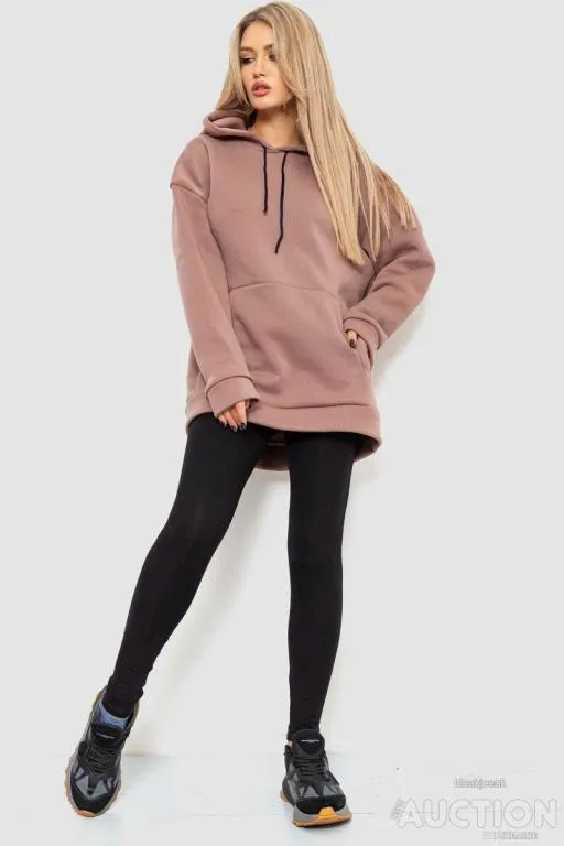Купити Худи женское на флисе, цвет мокко, 214R105