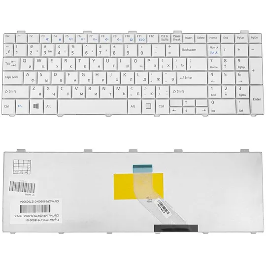Купити Клавіатура для ноутбука FUJITSU (LB: A530, A531, AH512, AH530, AH531, NH751) rus, white