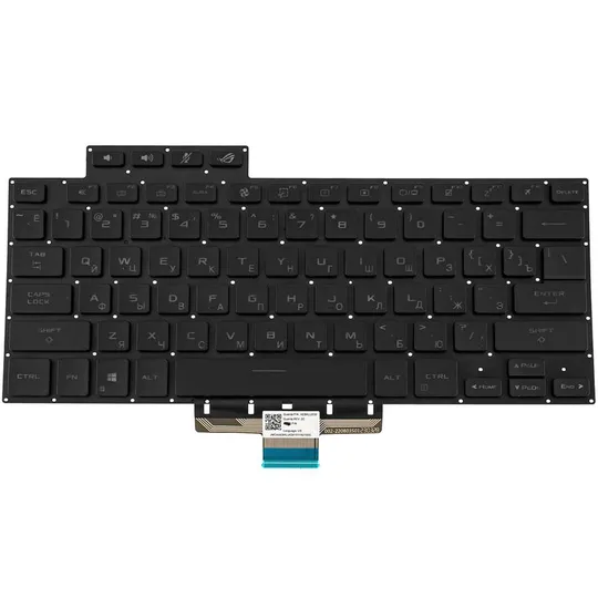 Купити Клавиатура для ноутбука ASUS (GA503 series) rus, black, без фрейма, подсветка клавиш (ОРИГІНАЛ)