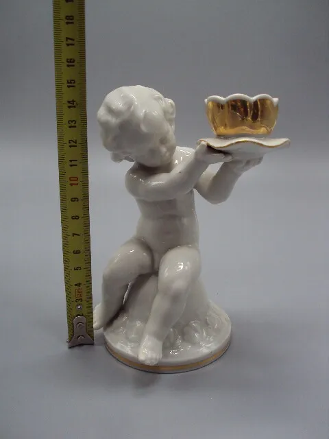 Купити Подсвечник фигура фарфор Германия Metzler with ortloff 1940 мальчик путти ребенок 14,5 см №15457