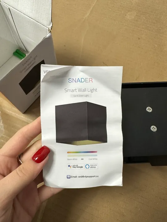 Світлодіодний настінний світильник у формі куба snader smart wall light (9) З аукціону