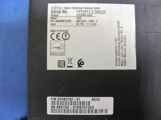 №18-3 Кришка (дно, корито, піддон) корпуса 36FH9BCJT30 для FUJITSU LIFEBOOK A555 оригінал Характеристики