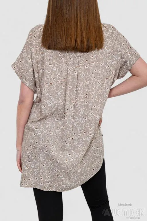 Рубашка женская штапель, цвет мокко, 102R5230-1 Продаж