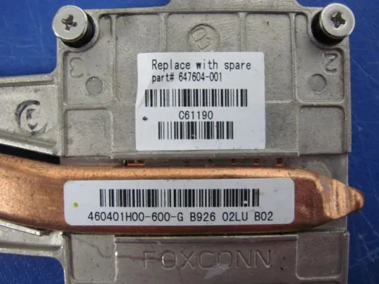 №101-23 Термотрубка охолодження 647604-001 460401H00 для HP EliteBook 6560 6560B 8560P оригінал З аукціону